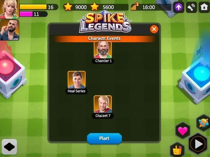 Spike Arena Legends Character Selection